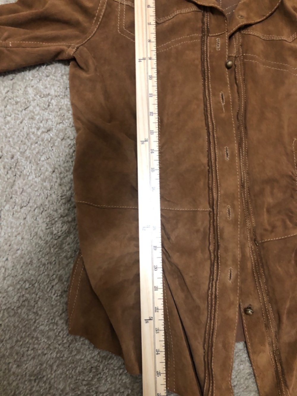 VIOLA G Vintage Leather Shirt/Jacket Size M - Picture 10 of 10